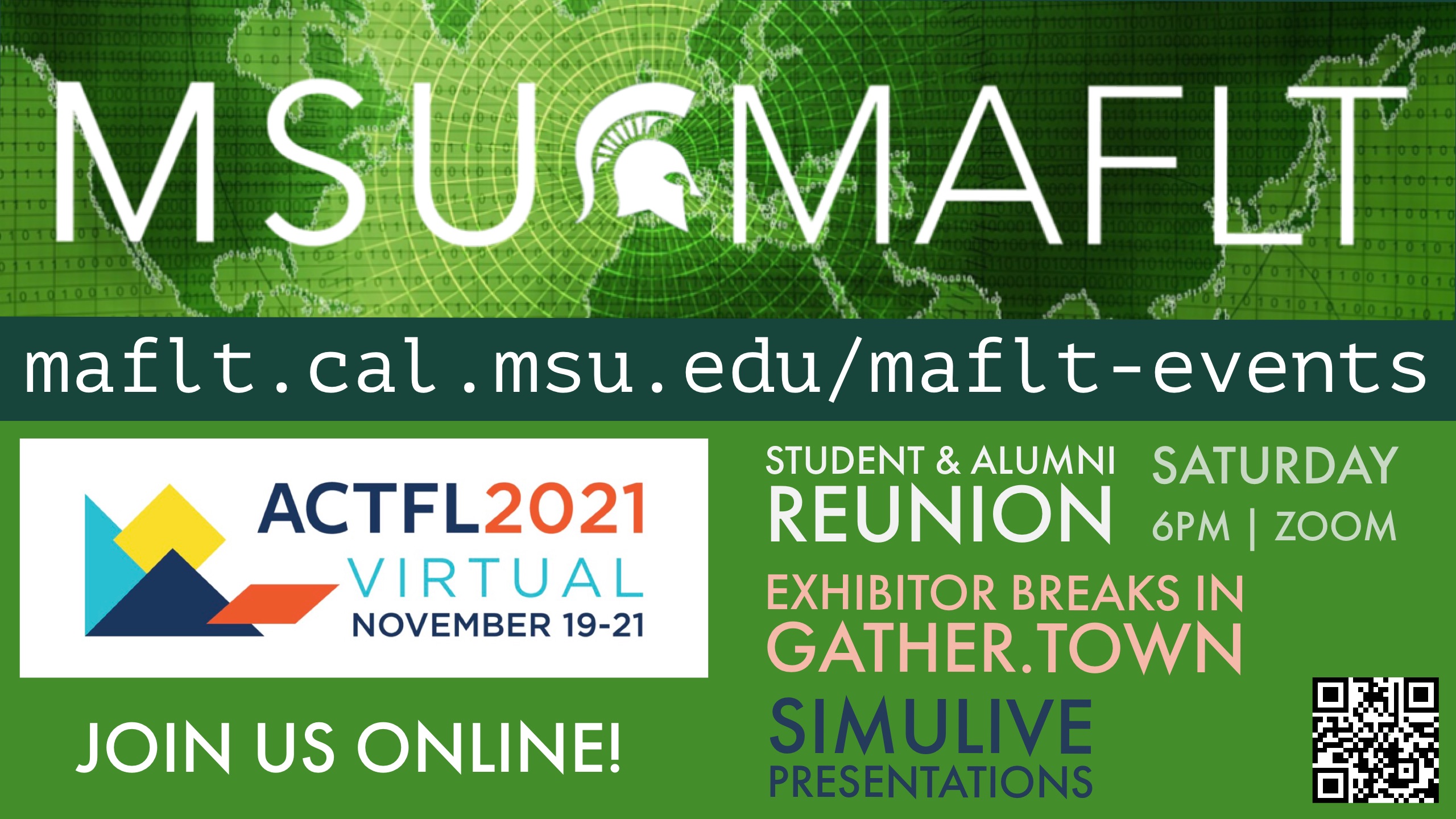 ACTFL 2021 Reunion invitation