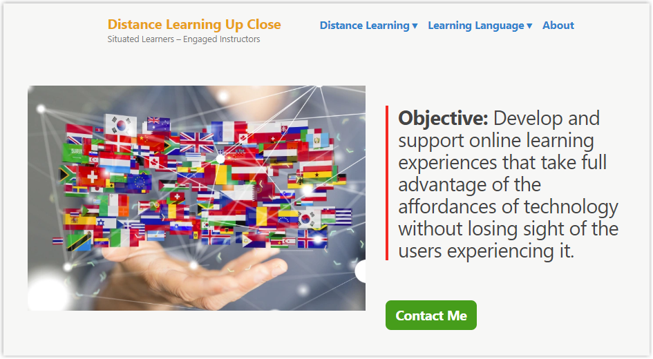 Distance Learning Site screenshot