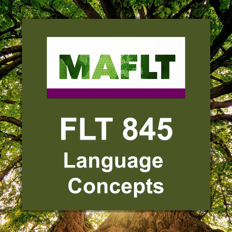 FLT 845 Language Concepts