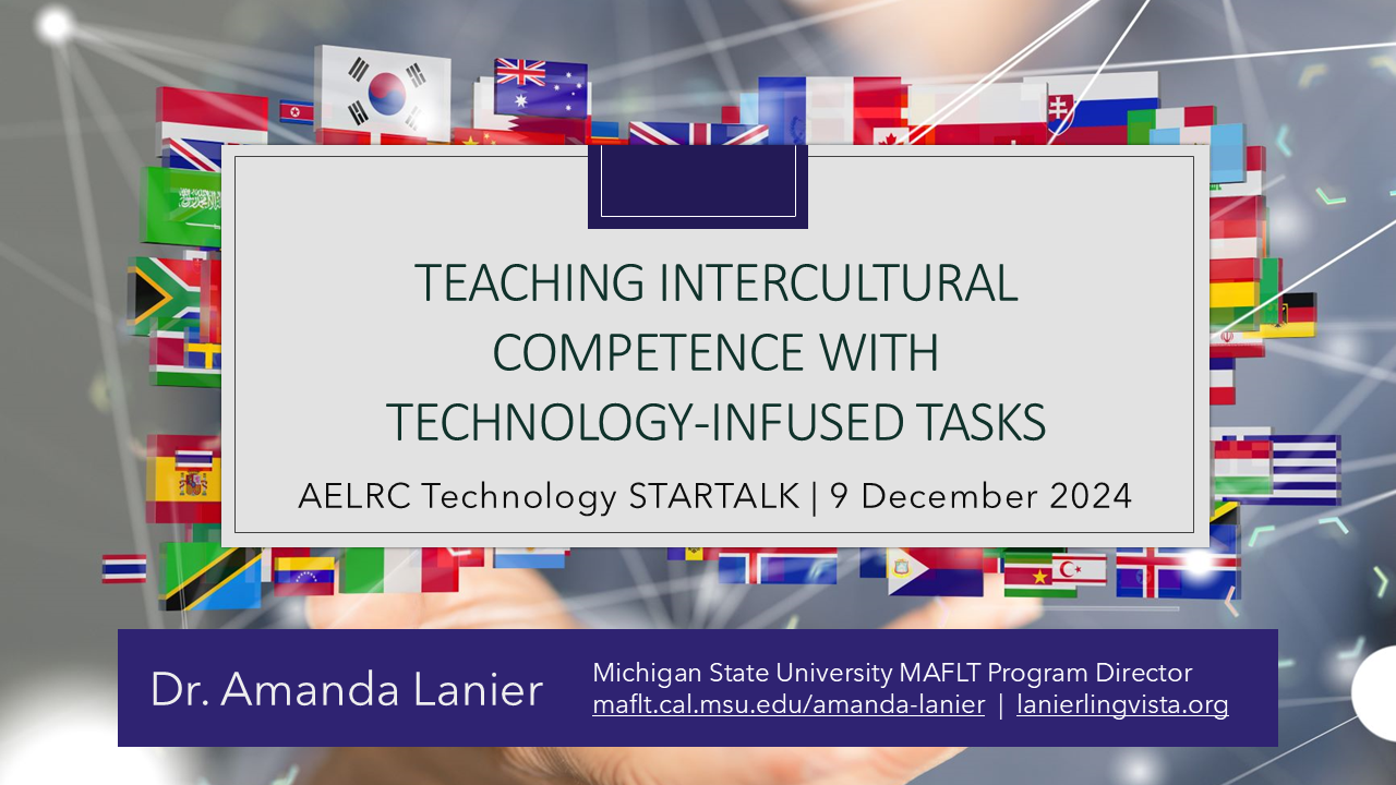 Teaching Culture with Tech Infused Tasks